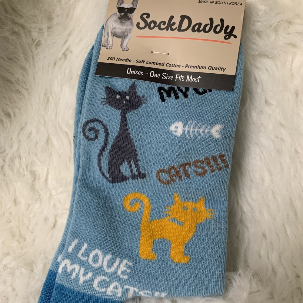 Sock Daddy CAT socks NEW - “One size fits most”